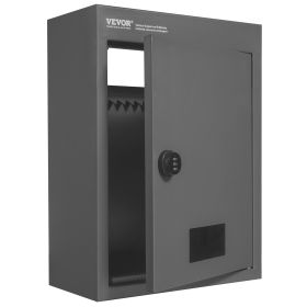 VEVOR Through The Wall Drop Box, Heavy Duty Steel Through the Wall Mailbox with 2.8-7.9" 13" Combination Lock, 12.5x6.3x16.9" Mail Drop Box, Dark