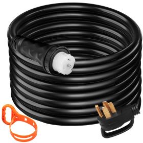 VEVOR 50Ft 50 Amp Generator Extension Cord STW 6/3 + 8/1 Generator Cord 125V 250V Generator Power Cord N14-50P & SS2-50R & CS6364 Twist Lock Conn