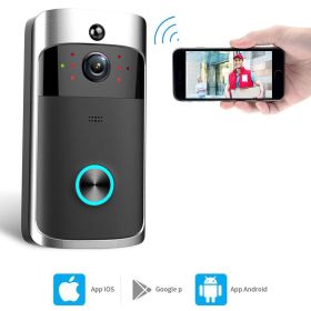 Smart Wireless WiFi Video Doorbell Phone Door Ring Intercom Security Camera Bell (Package: Doorbell Only)